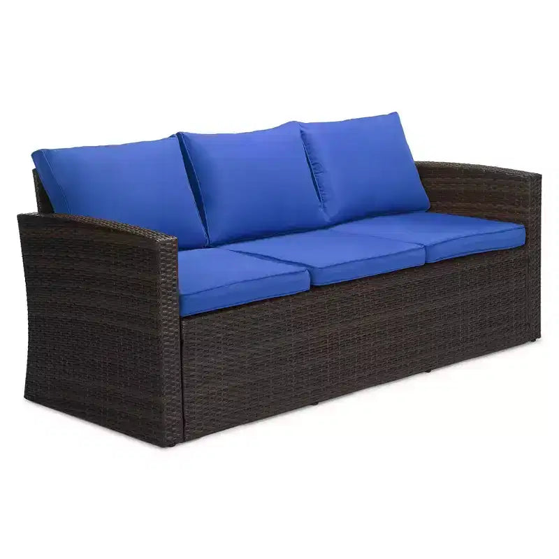 4-teiliges Outdoor-Sitzgruppen-Set aus Polyrattan – EDYO LIVING