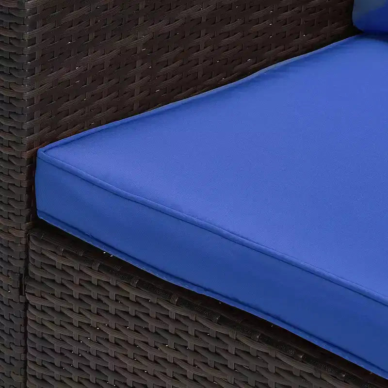 4-teiliges Outdoor-Sitzgruppen-Set aus Polyrattan – EDYO LIVING