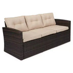 4-teiliges Outdoor-Sitzgruppen-Set aus Polyrattan – EDYO LIVING