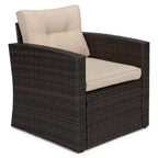 4-teiliges Outdoor-Sitzgruppen-Set aus Polyrattan – EDYO LIVING