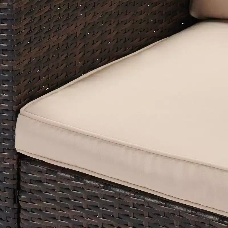 4-teiliges Outdoor-Sitzgruppen-Set aus Polyrattan – EDYO LIVING