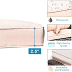 Costway 4-teiliges Outdoor-Rattan-Garnitur gepolstertes Sofa Armlehnentisch
