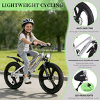 NAYSAYE 20 Zoll Kinder-Mountainbike mit 7-Gang-Antrieb und Magnesiumlegierungsrahmen für Jungen und Mädchen im Alter von 8-12 Jahren, 57.09*21.65*29.92