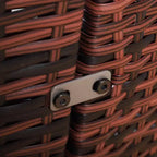 Outsunny Rundes Tagesbett, 4-teiliges Outdoor-Gartenmöbelset aus Rattan mit Kissen, Sonnenliege oder Konversationssofa-Set mit Sonnendach