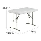 Flash Furniture 3x3m Pop-Up-Pavillon mit Tragetasche und Klappbank-Set – tragbares Set für Camping und Veranstaltungen