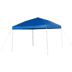 Flash Furniture 3x3m Pop-Up-Pavillon mit Tragetasche und Klappbank-Set – tragbares Set für Camping und Veranstaltungen