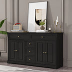 59,1'' Sideboard Buffet Weiß Mid-Century Modern Zeitgenössisch Lackiert