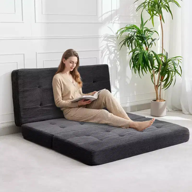 39x75 dreifach faltbares Memory Foam Schlafsofa, 6 getuftete Matratze