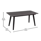 Emma and Oliver Black & Gray Allwetter-Sitzgruppe aus geflochtenem Material, vierteilig, mit Kissen und Metall-Couchtisch für Veranda, Garten und Terrasse