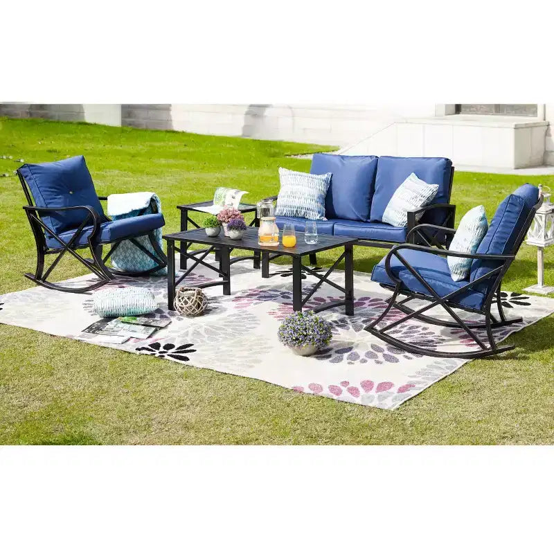 5-teiliges Outdoor-Sitzgruppen-Set – Patio Festival