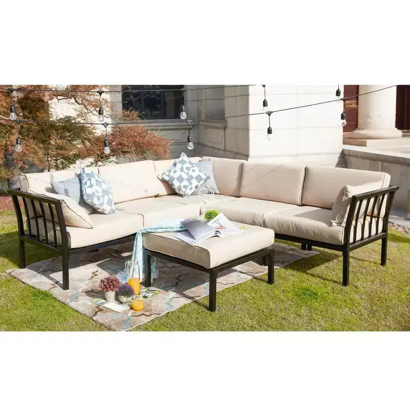 6-teiliges Loungesofa-Set – Patio Festival