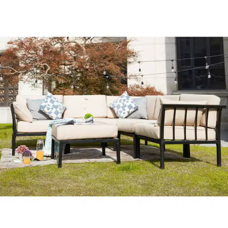 6-teiliges Loungesofa-Set – Patio Festival