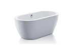 Freistehende Badewanne - 178L - 149x75x58cm - Weiß - Acryl - Doucezen
