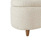 INK+IVY Bailey Taupe Bouclé Aufklappbare Aufbewahrungsbank