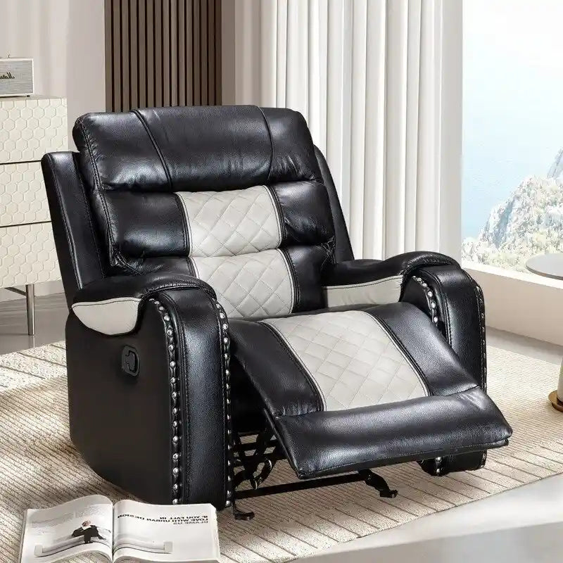 Großer Relaxsessel im amerikanischen Design aus Kunstleder für das Wohnzimmer
