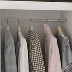 93.9H/74.2H Schrank Kleiderschrank Garderobe Hängende Schubladen Aufbewahrung