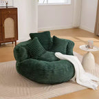 Sitzsacksofa für Erwachsene und Kinder, übergroßer Cord-Sitzsackstuhl mit 3 Kissen und Armlehne für Wohnzimmer und Schlafzimmer