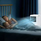 8.000 BTU mobile Klimaanlage – 3-in-1 Kühlung, Entfeuchter & Ventilator für 32 m² mit Schlafmodus & 1 Jahr Garantie