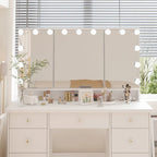 Luxuriöser LED-Schminktisch mit 9 Schubladen Elegante Schminkstation