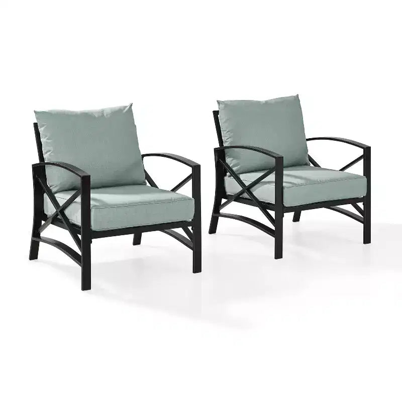 Crosley 2pc Kaplan Outdoor Patio Chair Set