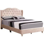 Passion Furniture Joy Jewel Tufted Full Panel Bed