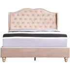 Passion Furniture Joy Jewel Tufted Doppelbett mit Paneel