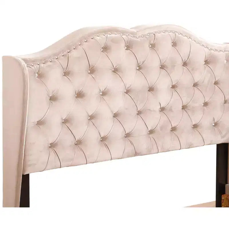 Passion Furniture Joy Jewel Tufted Doppelbett mit Paneel