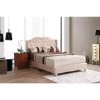 Passion Furniture Joy Jewel Tufted Doppelbett mit Paneel