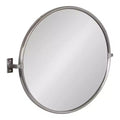 Kate and Laurel Taurus Pivot Wall Mirror, 26x24, Silver