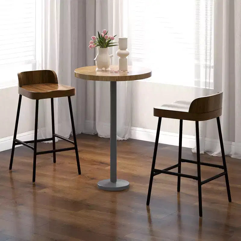 Costway 2er/4er-Set 62 cm niedriger Barhocker, Industrie-Design, Thekenhöhe