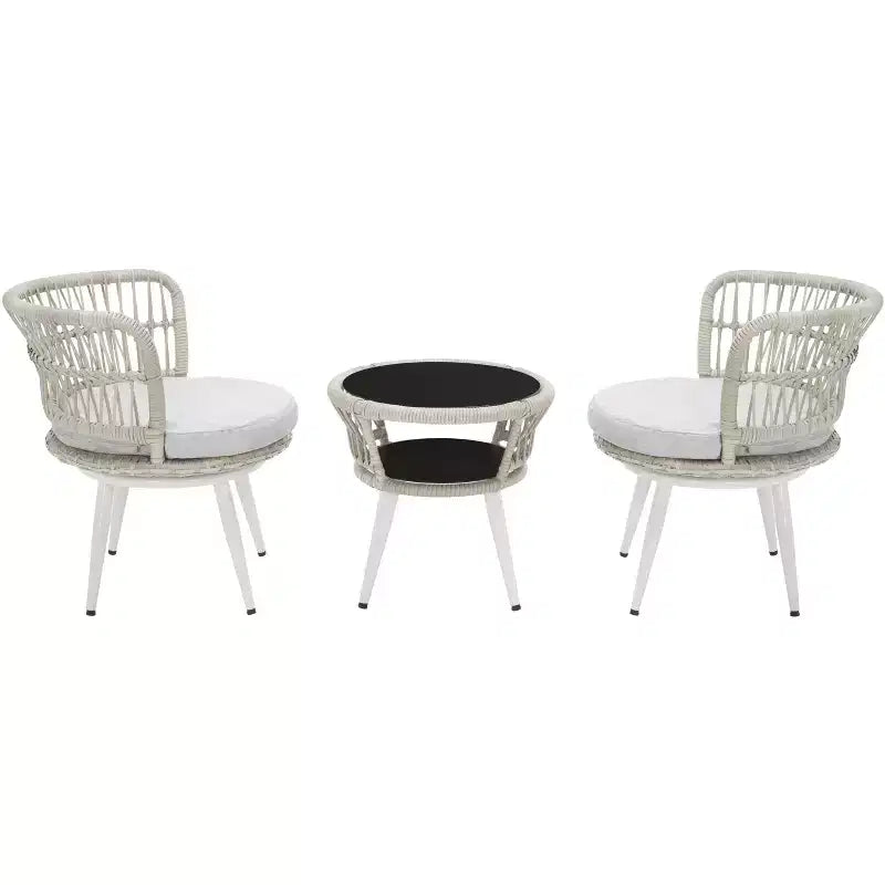 Kyomi 3-teiliges Loungeset – Indoor/Outdoor – PAT9032 – Safavieh