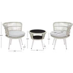 Kyomi 3-teiliges Loungeset – Indoor/Outdoor – PAT9032 – Safavieh
