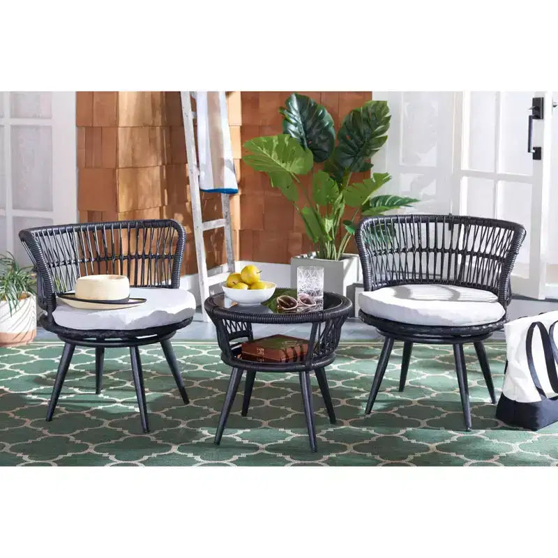 Kyomi 3-teiliges Loungeset – Indoor/Outdoor – PAT9032 – Safavieh