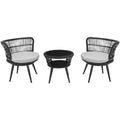 Kyomi 3 Piece Lounge Set - Indoor/Outdoor - PAT9032 - Safavieh