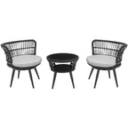 Kyomi 3 Piece Lounge Set - Indoor/Outdoor - PAT9032 - Safavieh