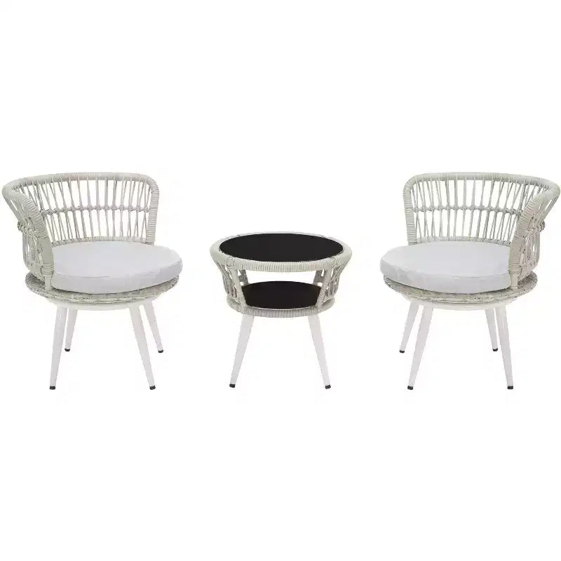 Kyomi 3-teiliges Loungeset – Indoor/Outdoor – PAT9032 – Safavieh