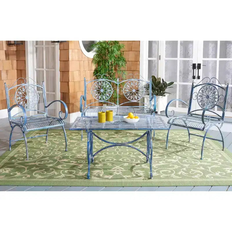 Sophie 4-teiliges Terrassenmöbel-Set – Innen/Außen – PAT5001 – Safavieh