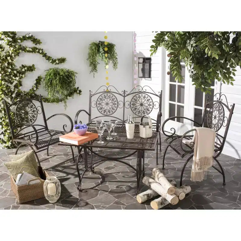 Sophie 4-teiliges Terrassenmöbel-Set – Innen/Außen – PAT5001 – Safavieh