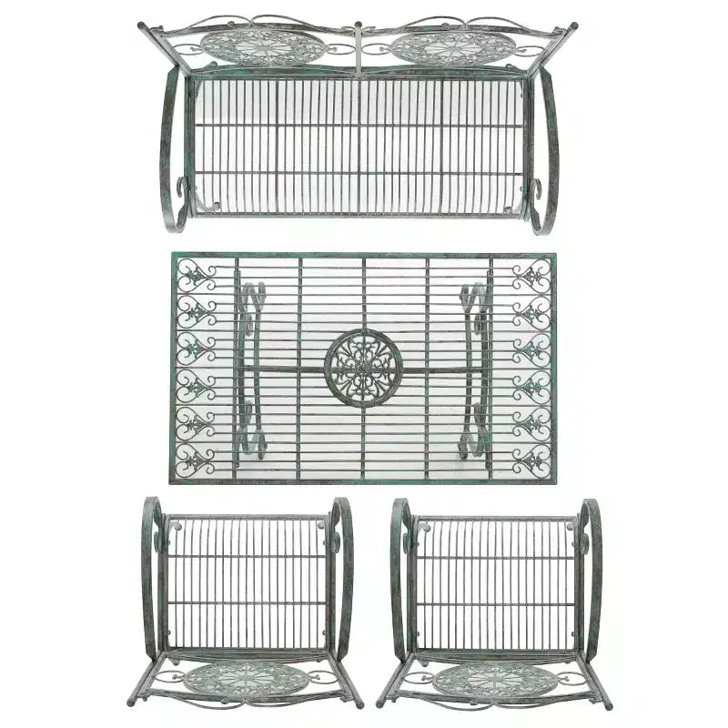 Sophie 4-teiliges Terrassenmöbel-Set – Innen/Außen – PAT5001 – Safavieh