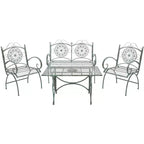 Sophie 4 Piece Patio Set - Indoor/Outdoor - PAT5001 - Safavieh