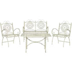 Sophie 4-teiliges Terrassenmöbel-Set – Innen/Außen – PAT5001 – Safavieh
