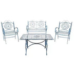Sophie 4-teiliges Terrassenmöbel-Set – Innen/Außen – PAT5001 – Safavieh