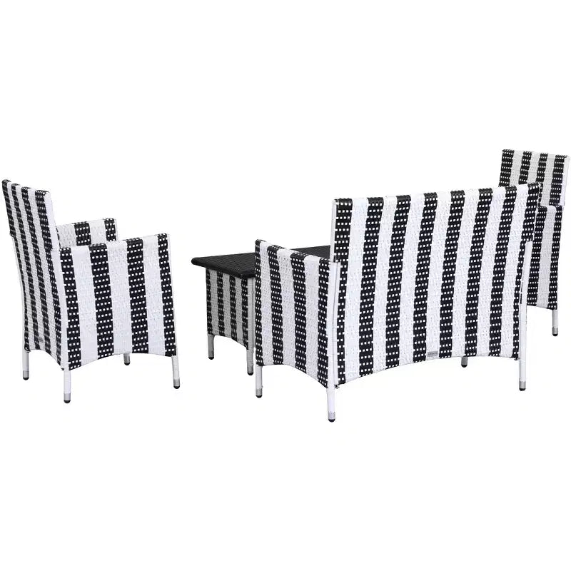 Figueroa 4-teiliges Terrassenset – Innen/Außen – PAT2508 – Safavieh