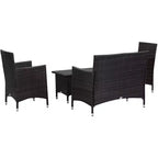Figueroa 4-teiliges Terrassenset – Innen/Außen – PAT2508 – Safavieh