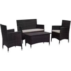 Figueroa 4-teiliges Terrassenset – Innen/Außen – PAT2508 – Safavieh