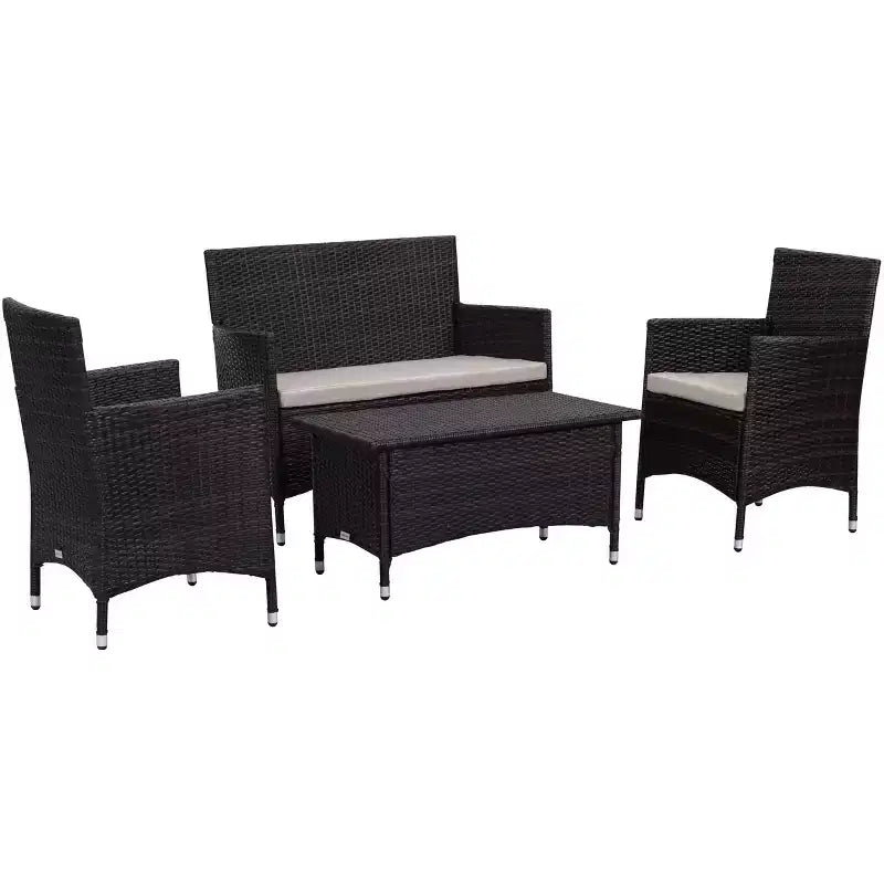 Figueroa 4-teiliges Terrassenset – Innen/Außen – PAT2508 – Safavieh