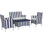 Figueroa 4-teiliges Terrassenset – Innen/Außen – PAT2508 – Safavieh