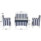 Figueroa 4-teiliges Terrassenset – Innen/Außen – PAT2508 – Safavieh