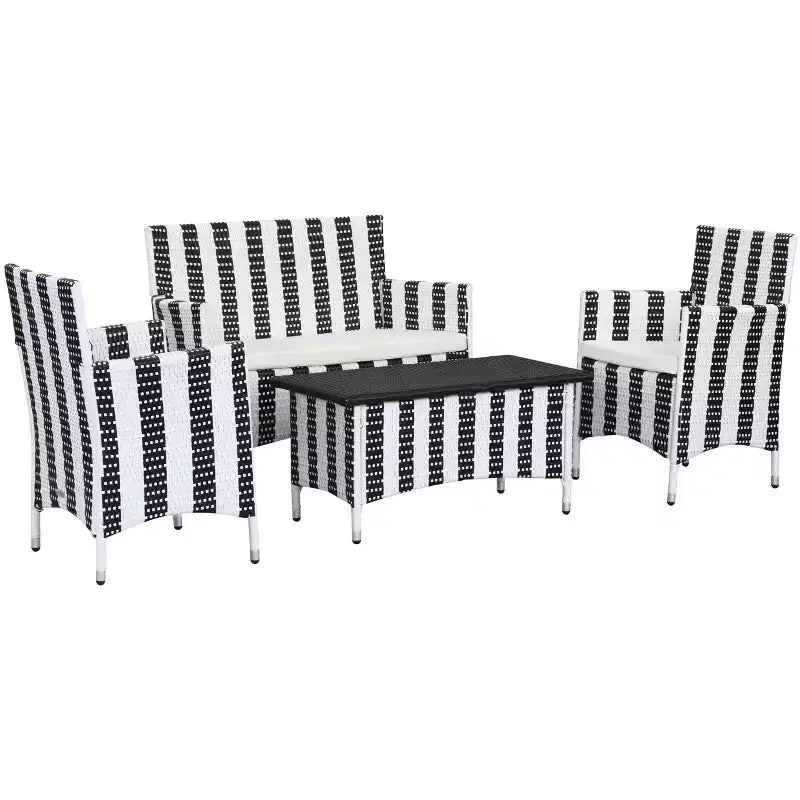 Figueroa 4-teiliges Terrassenset – Innen/Außen – PAT2508 – Safavieh