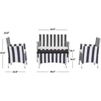 Figueroa 4-teiliges Terrassenset – Innen/Außen – PAT2508 – Safavieh